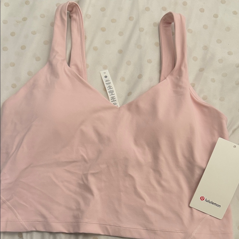 lululemon athletica Light Pink Aling Tank top